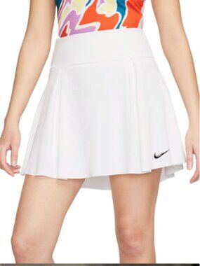 NWT Nike Women's 15" Dri-FIT Advantage Golf Tennis Skort white size XL
